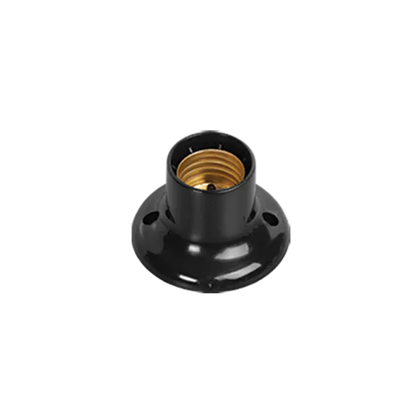 Soquete E27 Fixo Preto