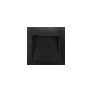 Balizador Led Parede 3W 4X4 3000K Preto