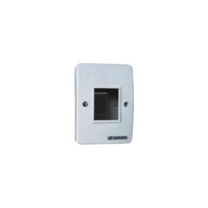 Centrinho PVC Sobrepor 02 Din S/ Tampa Branco