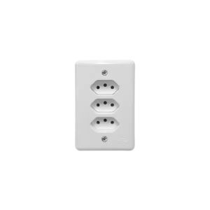 Linha Stylus 3 Tomadas 2P+T 20A Monobloco