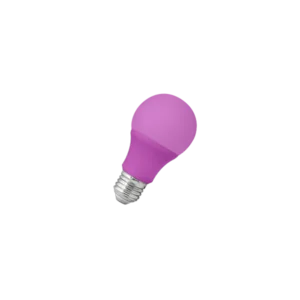 Lâmpada LED Bulbo Color 9W E27 Rosa