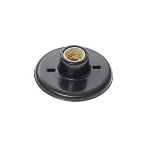 Plafon PVC 1 Lâmpada E27 Preto