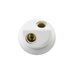 Plafon PVC 2 Lâmpadas E27 Branco