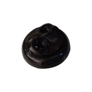 Plafon PVC 2 Lâmpadas E27 Preto