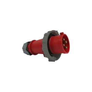 Plugue Industrial 125A 3P+T 380V Vermelho PLS-4576