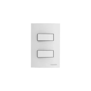 Conjunto Atria 1 Interruptor Paralelo + 1 Interruptor Simples 4x2 Branco