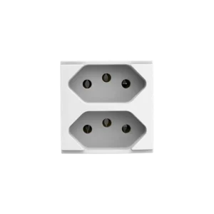 Modulo Atria Tomada 2P+T 10A Duplex Branco