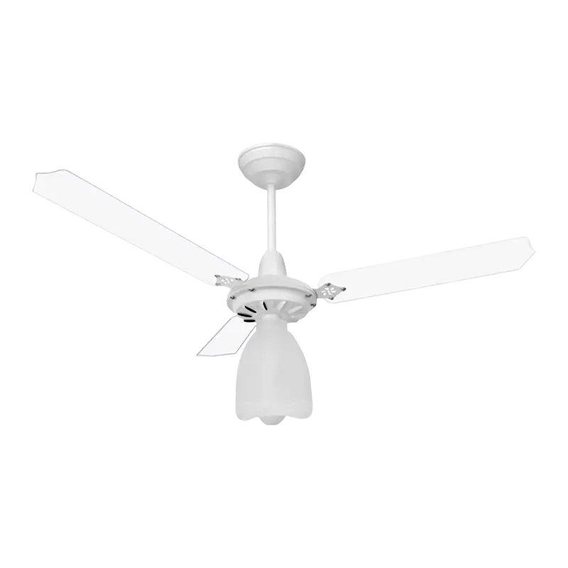 Ventilador de Teto Diplomata Bivolt Branco Transparente